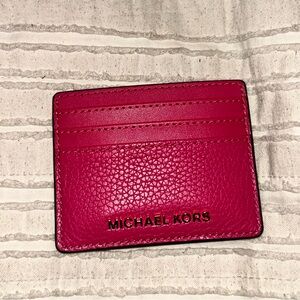 NWT Michael Kors Pink Card Holder